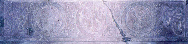 Photograph of the Kilcoy Castle mantle carving.