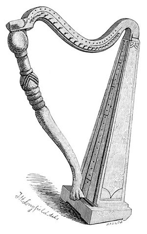 The harp belonging to Dr. Frazer