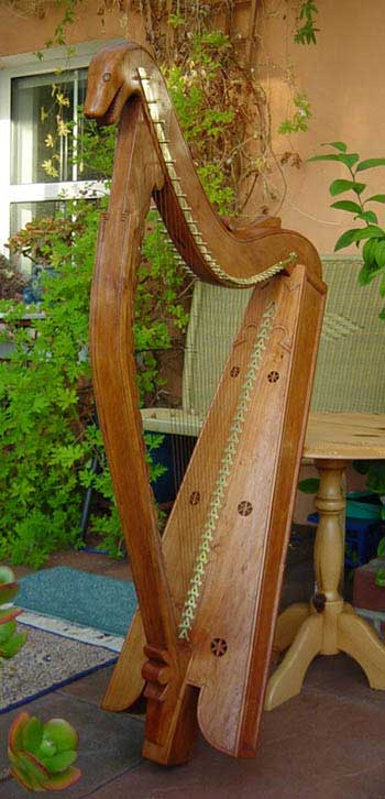 Soundboard of the Downhill Harp reconstruction