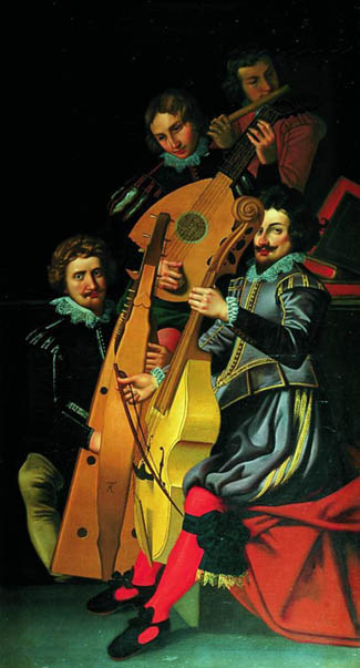 Reinhold Timm painting of Christian iv’s court musicians