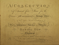 title page of the Daniel Dow Collection.