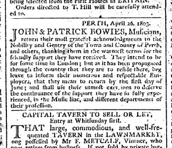 Edinburgh Courant 28 April, 1803
